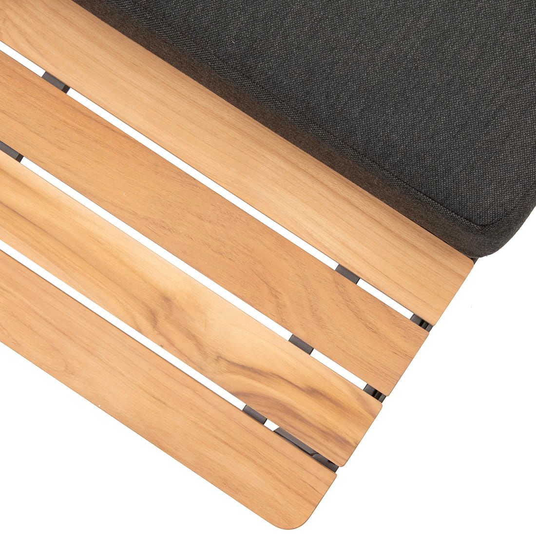 Hjørnesofa ute Ben med loungebord 270x270 cm aluminium - OUTLIV.