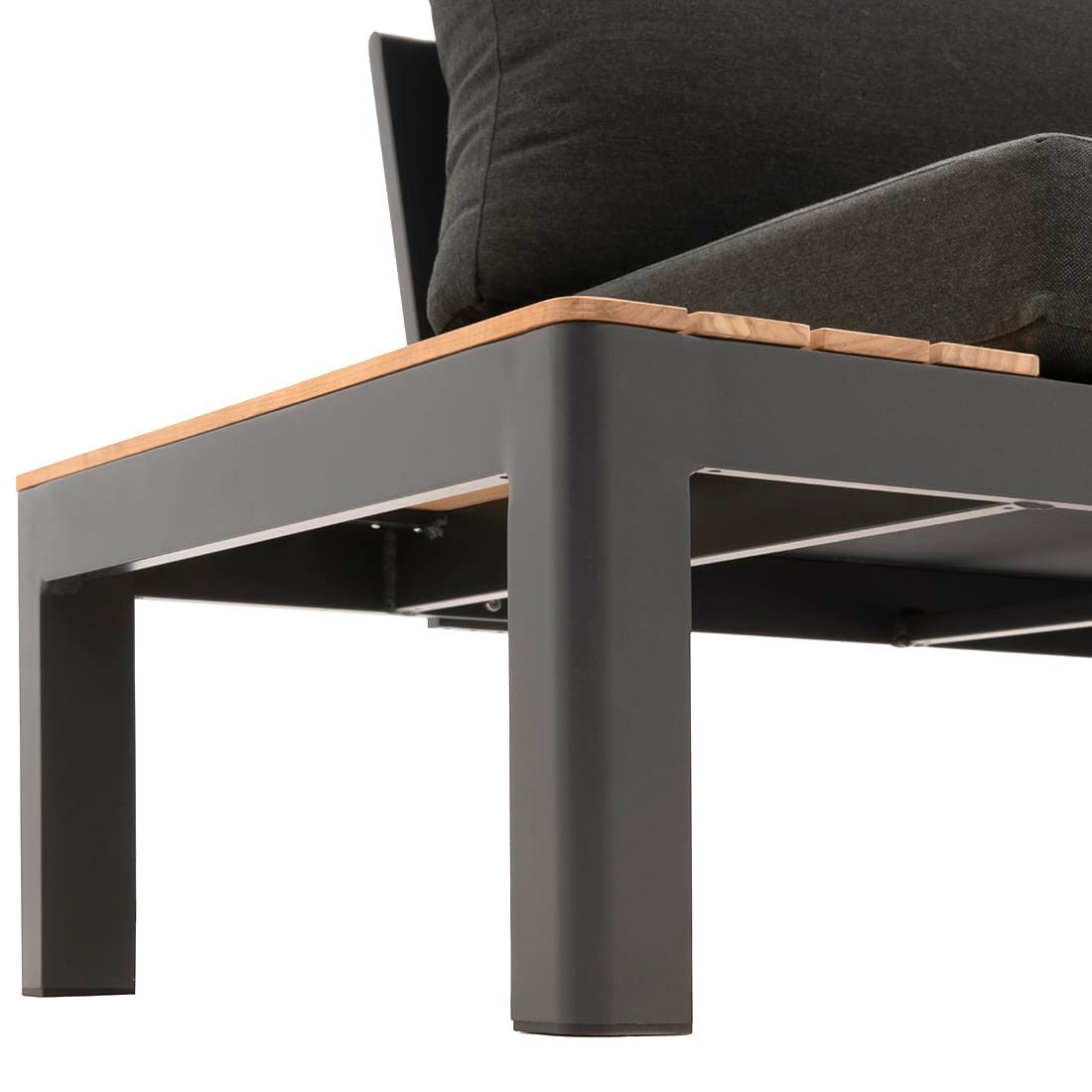 Hjørnesofa ute Ben med loungebord 270x270 cm aluminium - OUTLIV.