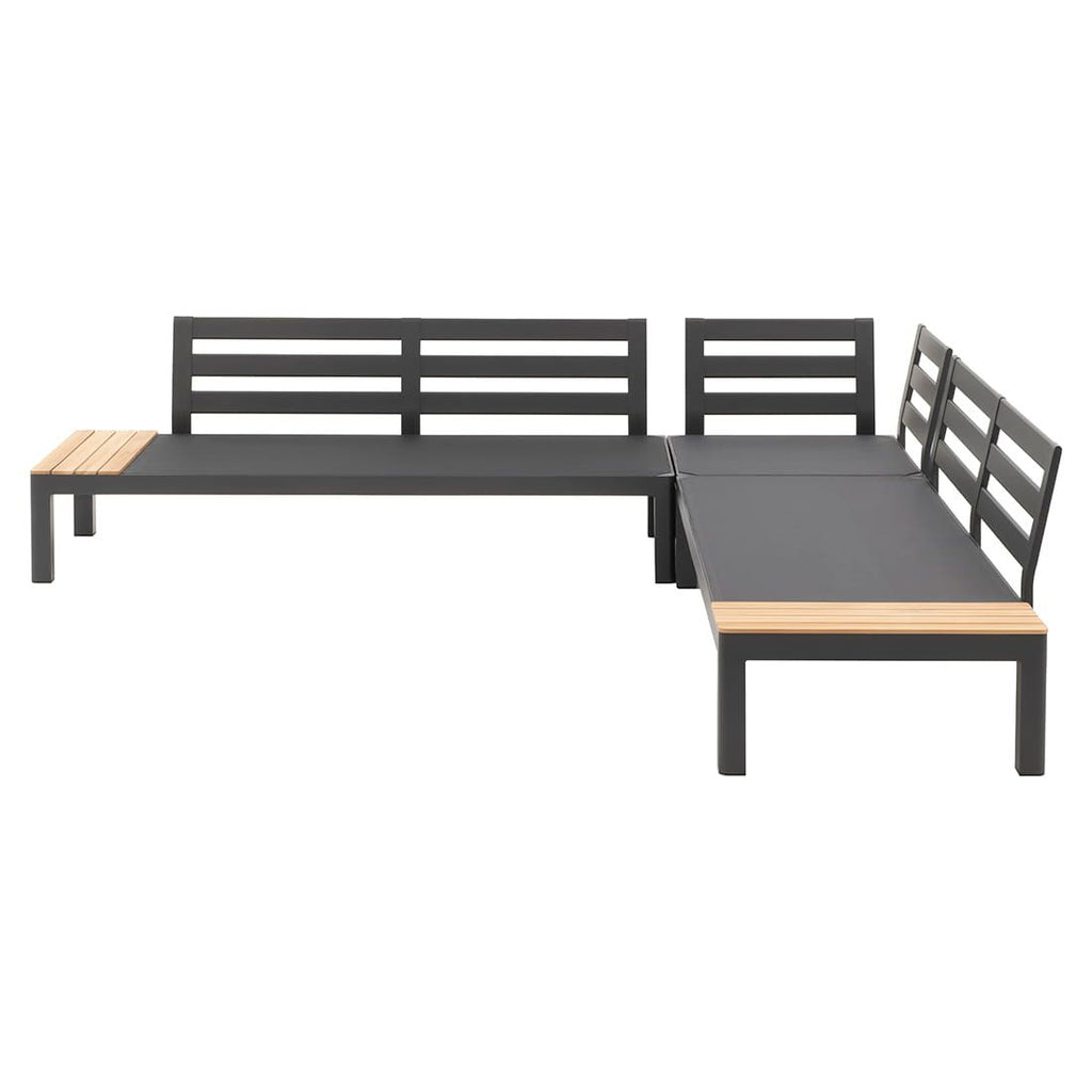 Hjørnesofa ute Ben med loungebord 270x270 cm aluminium - OUTLIV nærbilde av bordplate