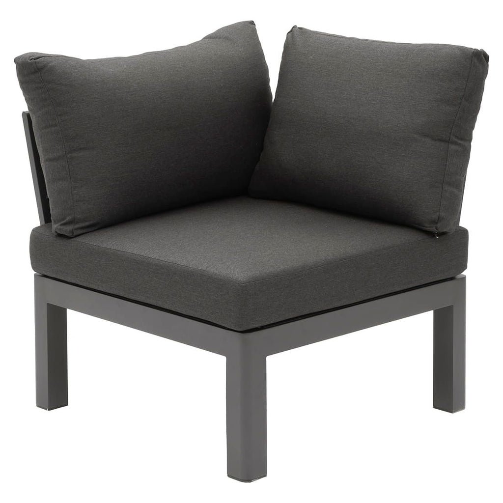 Hjørnesofa ute Ben med loungebord 270x270 cm aluminium - OUTLIV.