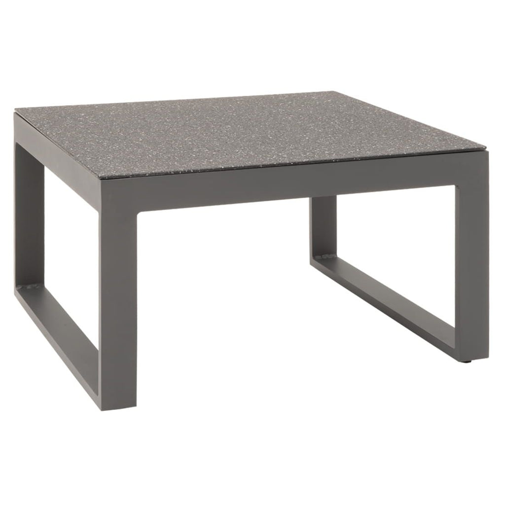Hjørnesofa ute Brescia med loungebord, aluminium 222x219 cm - OUTLIV.