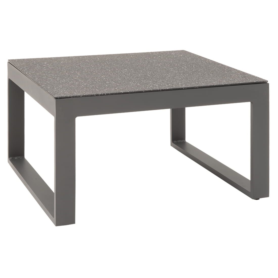Hjørnesofa ute Brescia med loungebord, aluminium 222x219 cm - OUTLIV.