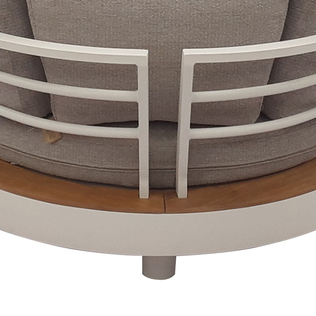 Hjørnesofa ute California med loungebord aluminium/teak 265x265 cm - OUTLIV.