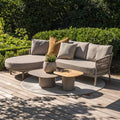 Hjørnesofa ute Catalana aluminium tau olefin sett forfra