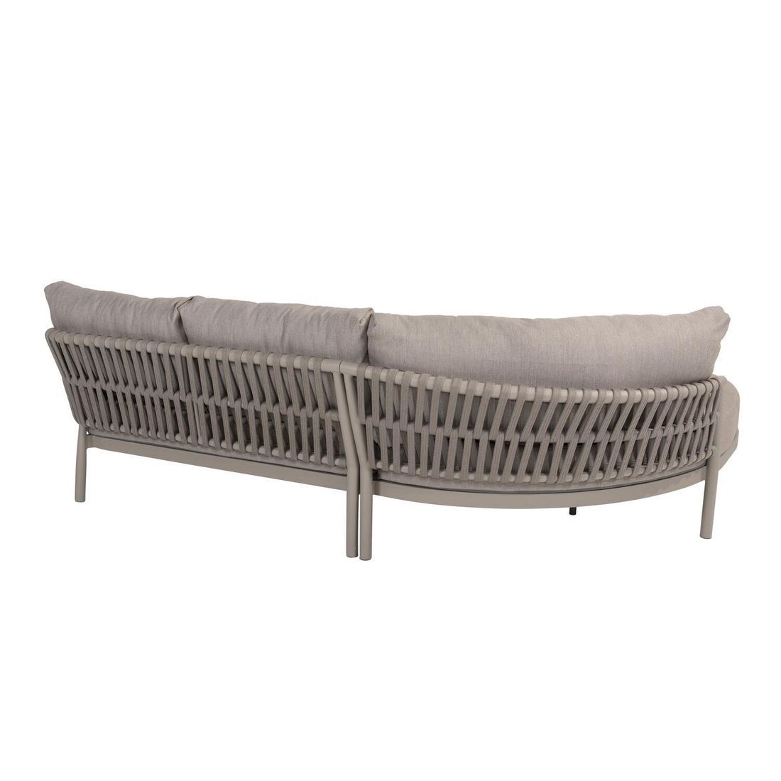 Hjørnesofa ute Catalana aluminium tau olefin nærbilde av stoff