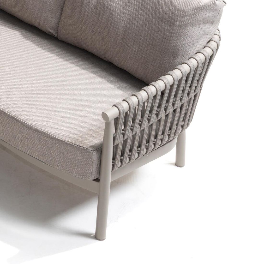 Hjørnesofa ute Catalana aluminium/tau/olefin 239x176 cm - 4Seasons