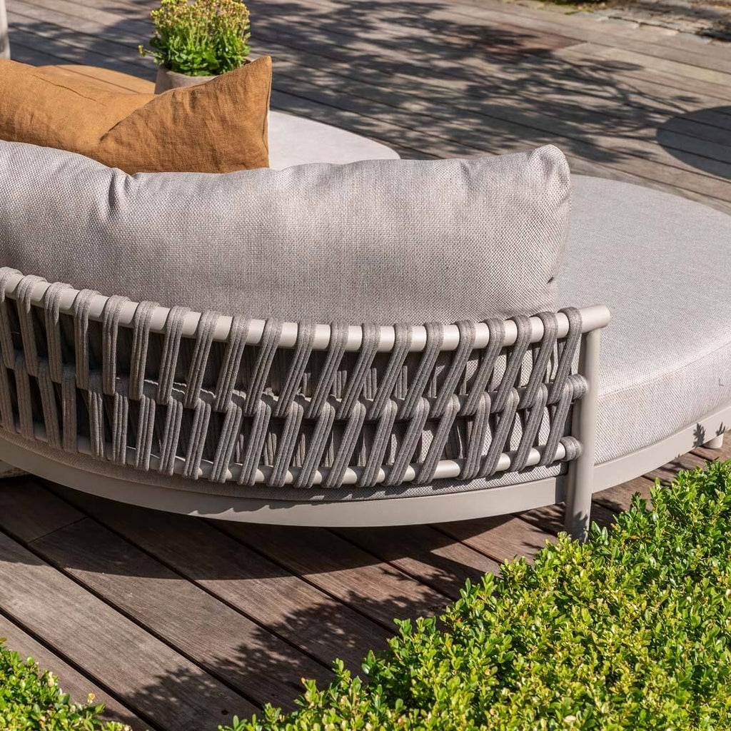 Hjørnesofa ute Catalana aluminium/tau/olefin 239x176 cm - 4Seasons