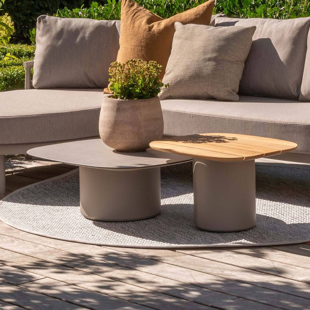 Hjørnesofa ute Catalana aluminium/tau/olefin 239x176 cm - 4Seasons