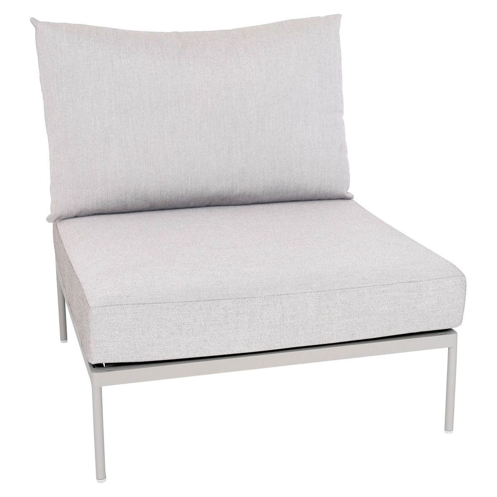 Hjørnesofa ute Coco 258x170 cm aluminium/utestoff - Stern sett fra siden