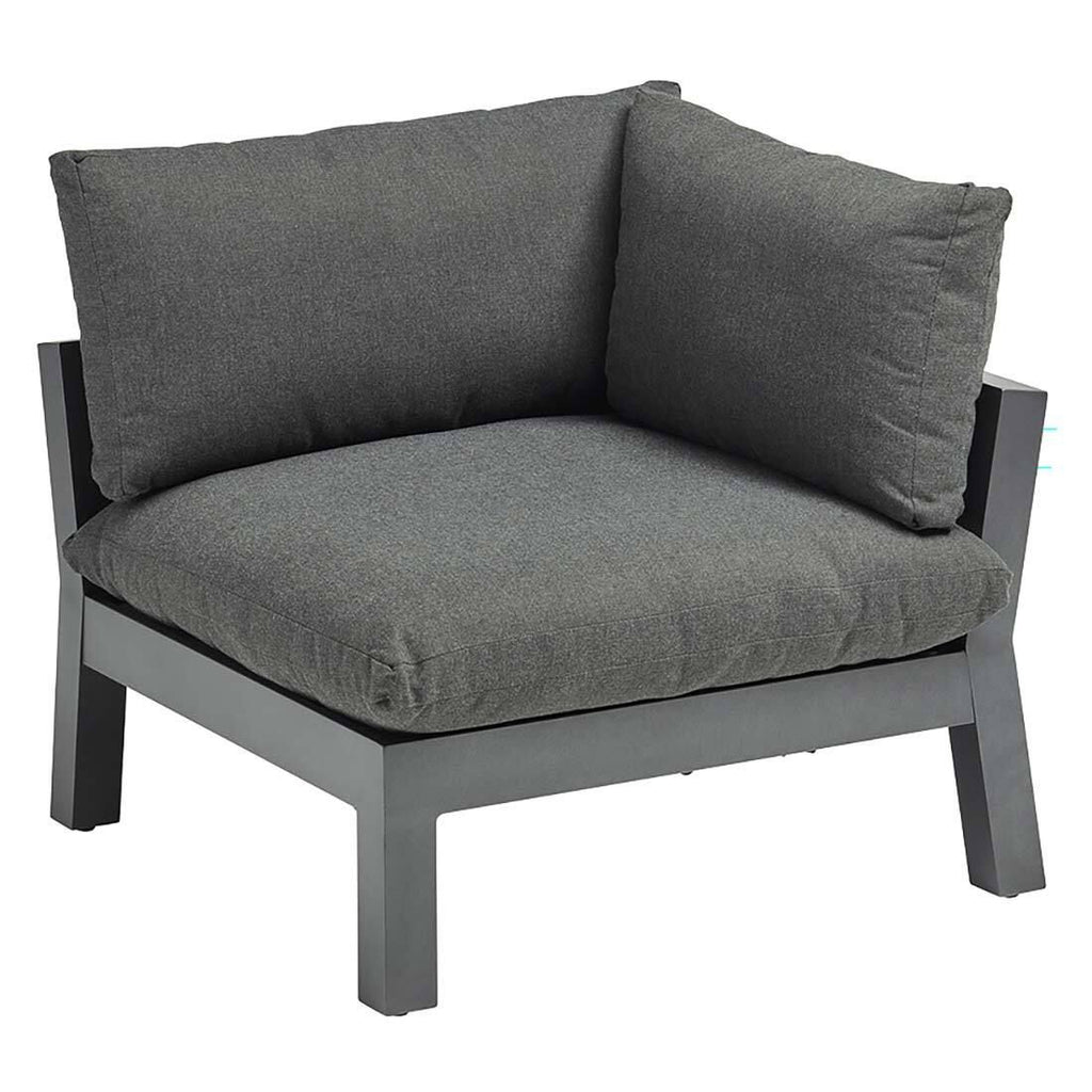 Montert Hjørnesofa ute Comfort aluminium/Agora antrasitt - Kettler i hage