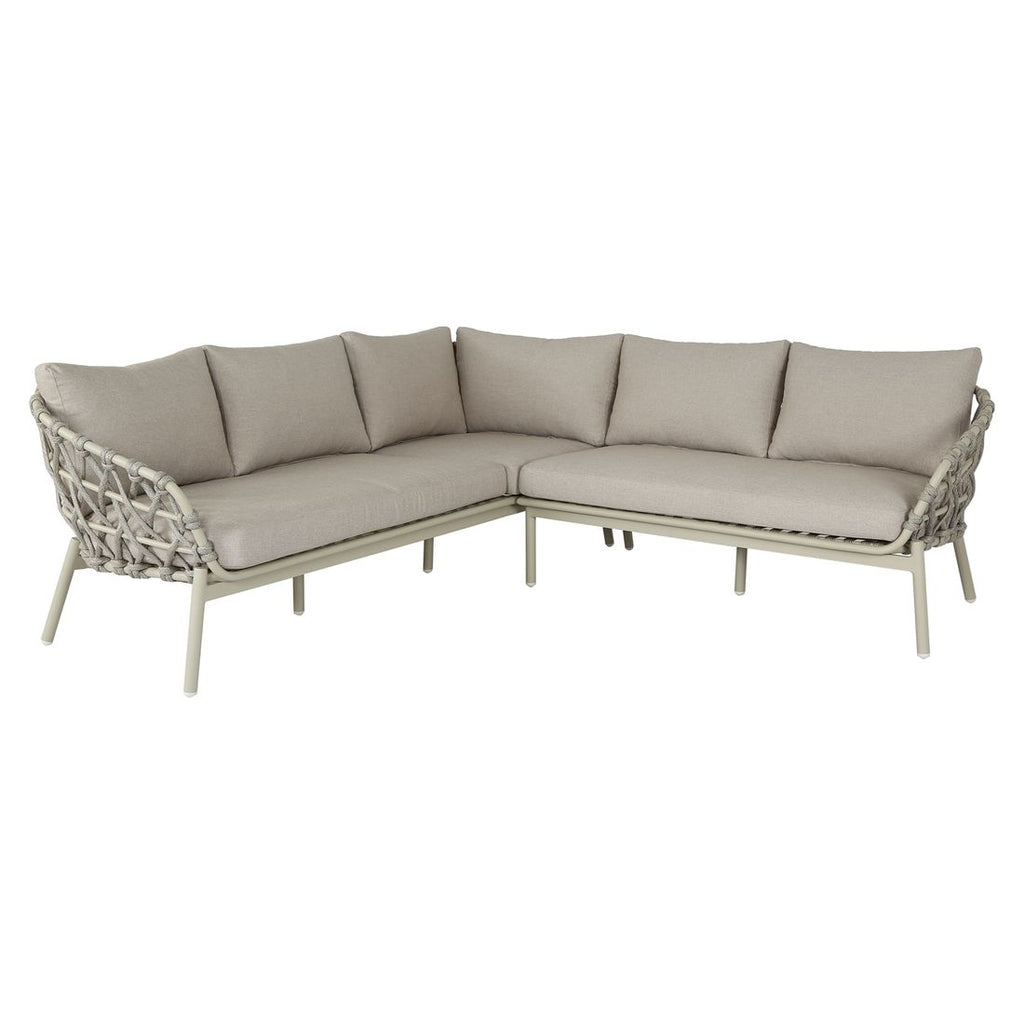 Hjørnesofa ute Dakota aluminium tau olefin bakside