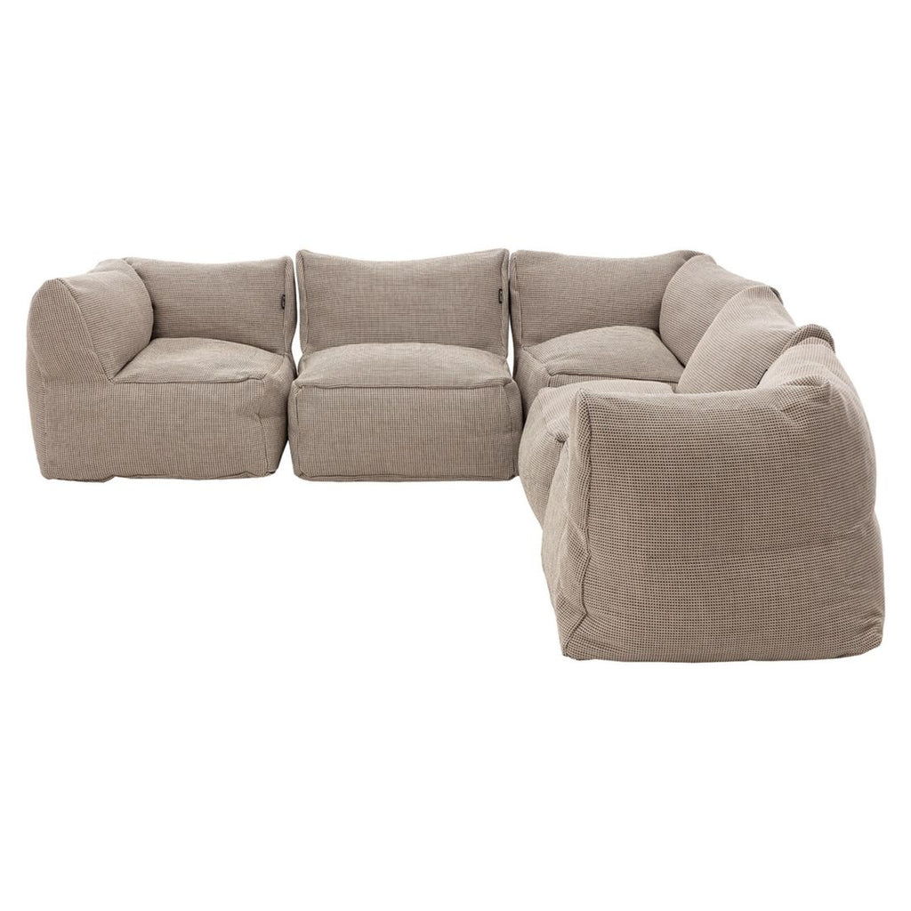 Nærbilde av puter på Hjørnesofa ute Dotty Cloud polypropylen beige