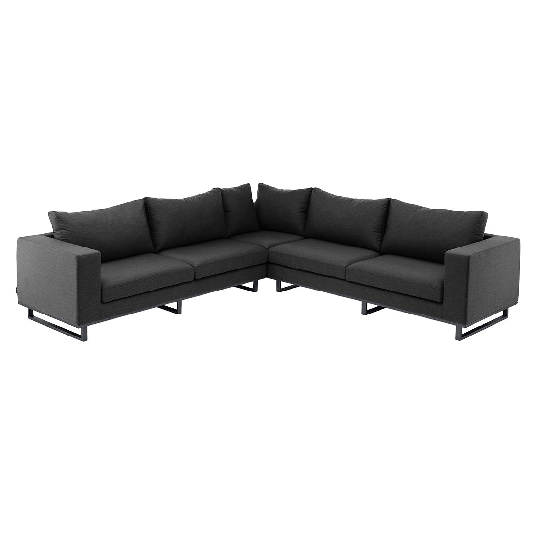 Hjørnesofa ute Ego 288x288 cm aluminium Sunbrella bakside