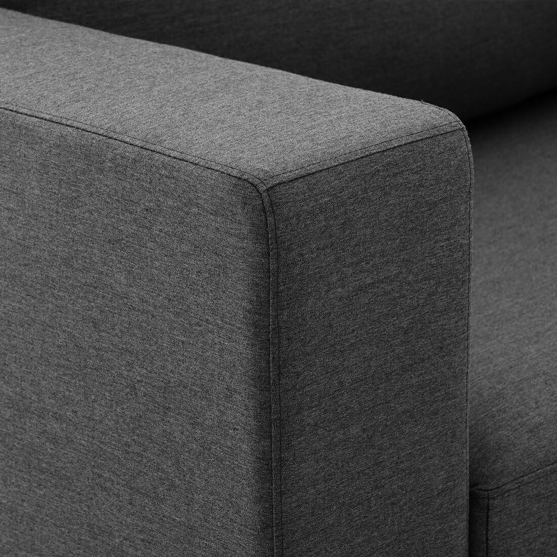 Hjørnesofa ute Ego 288x288 cm aluminium Sunbrella nærbilde av armlene