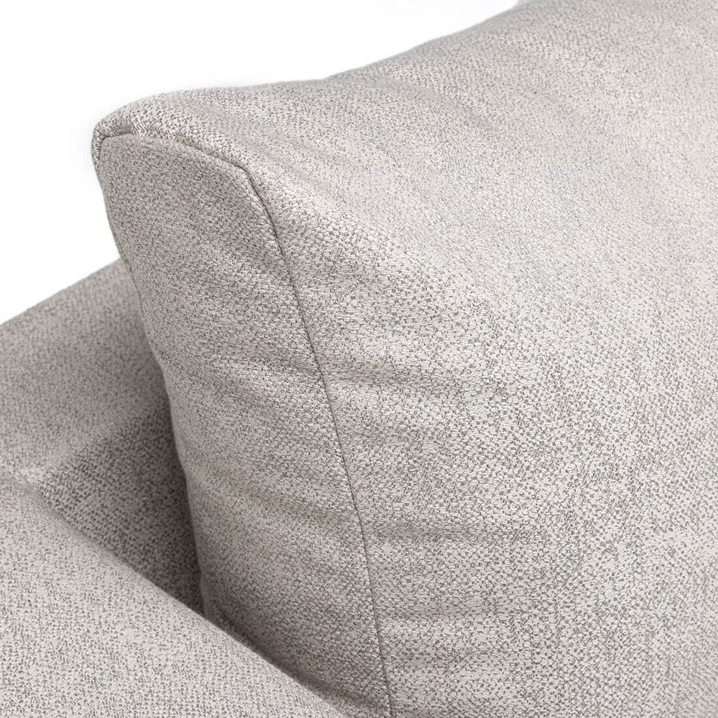 Sideprofil av Hjørnesofa ute Ego aluminium/Sunbrella 288x305 cm