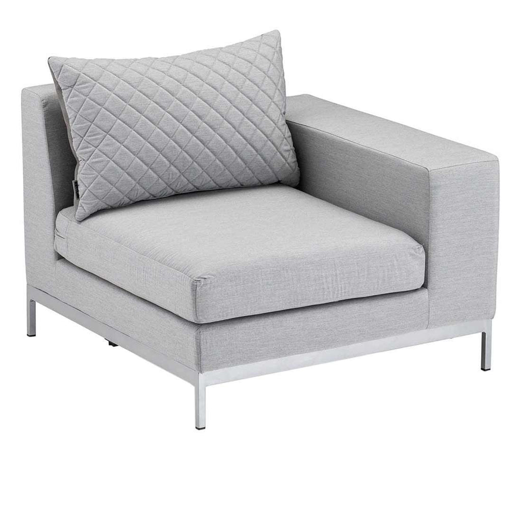 Hjørnesofa ute Ego Modular aluminium/Sunbrella 257x188 cm - Kettler