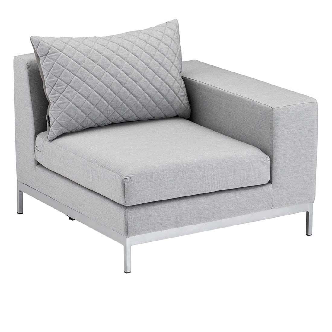 Hjørnesofa ute Ego Modular aluminium/Sunbrella 257x188 cm - Kettler