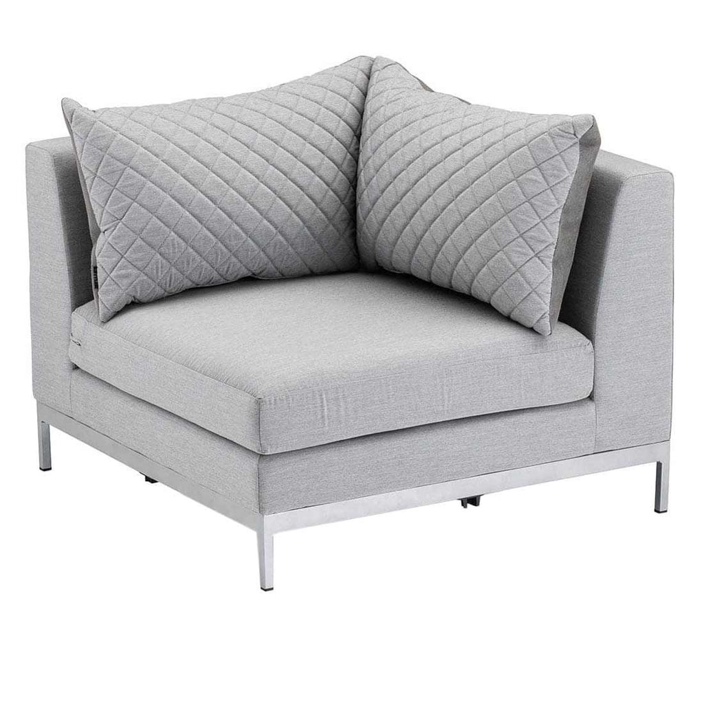 Hjørnesofa ute Ego Modular aluminium/Sunbrella 257x188 cm - Kettler