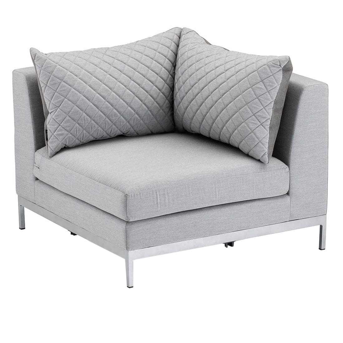 Hjørnesofa ute Ego Modular aluminium/Sunbrella 257x188 cm - Kettler