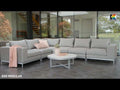 Hjørnesofa ute Ego Modular aluminium/Sunbrella antrasitt - Kettler forfra