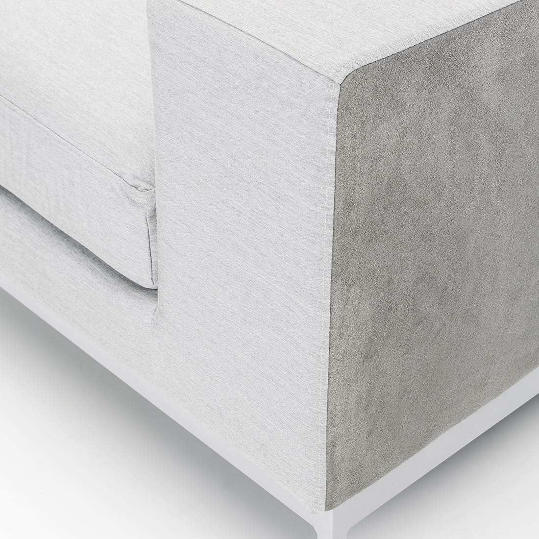 Hjørnesofa ute Ego Modular aluminium/Sunbrella 257x188 cm - Kettler