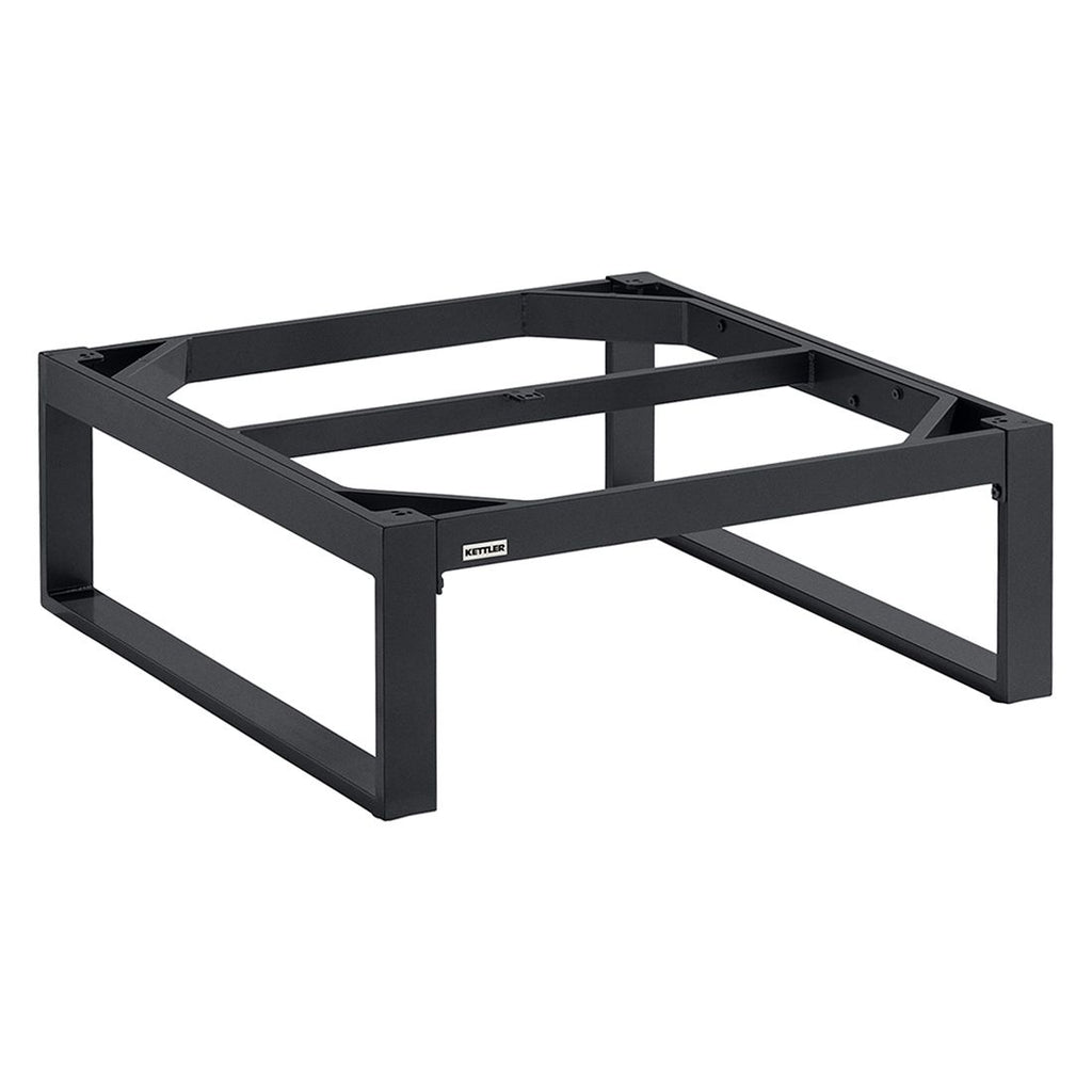 Nærbilde av bordplaten på Hjørnesofa ute Ego Modular med loungebord aluminium - Kettler