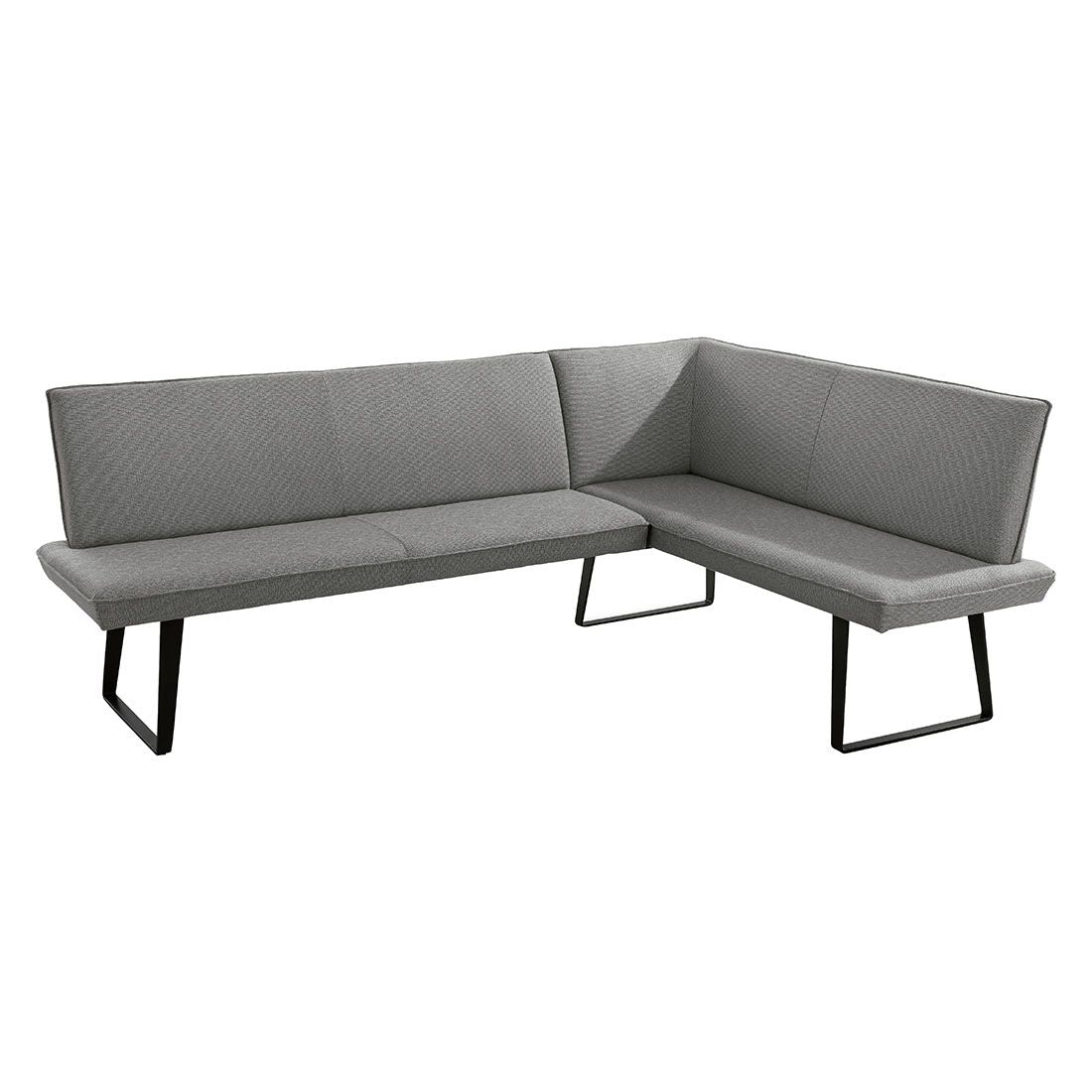 Hjørnesofa ute Elba stål/olefin 235x170 cm forfra