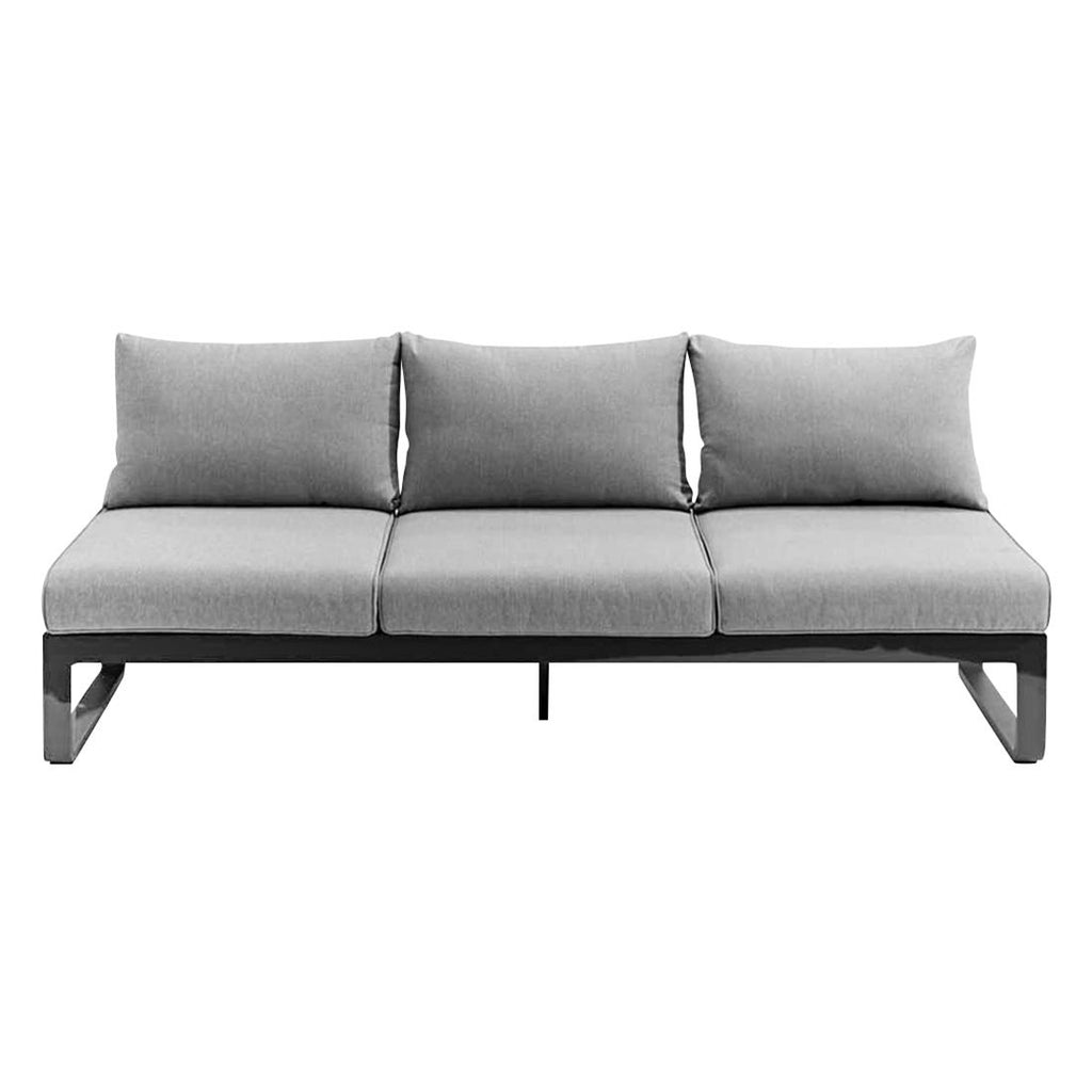 Detalj av Olefin stoff på Hjørnesofa ute Fly aluminium/olefin 207x277 cm - Zebra