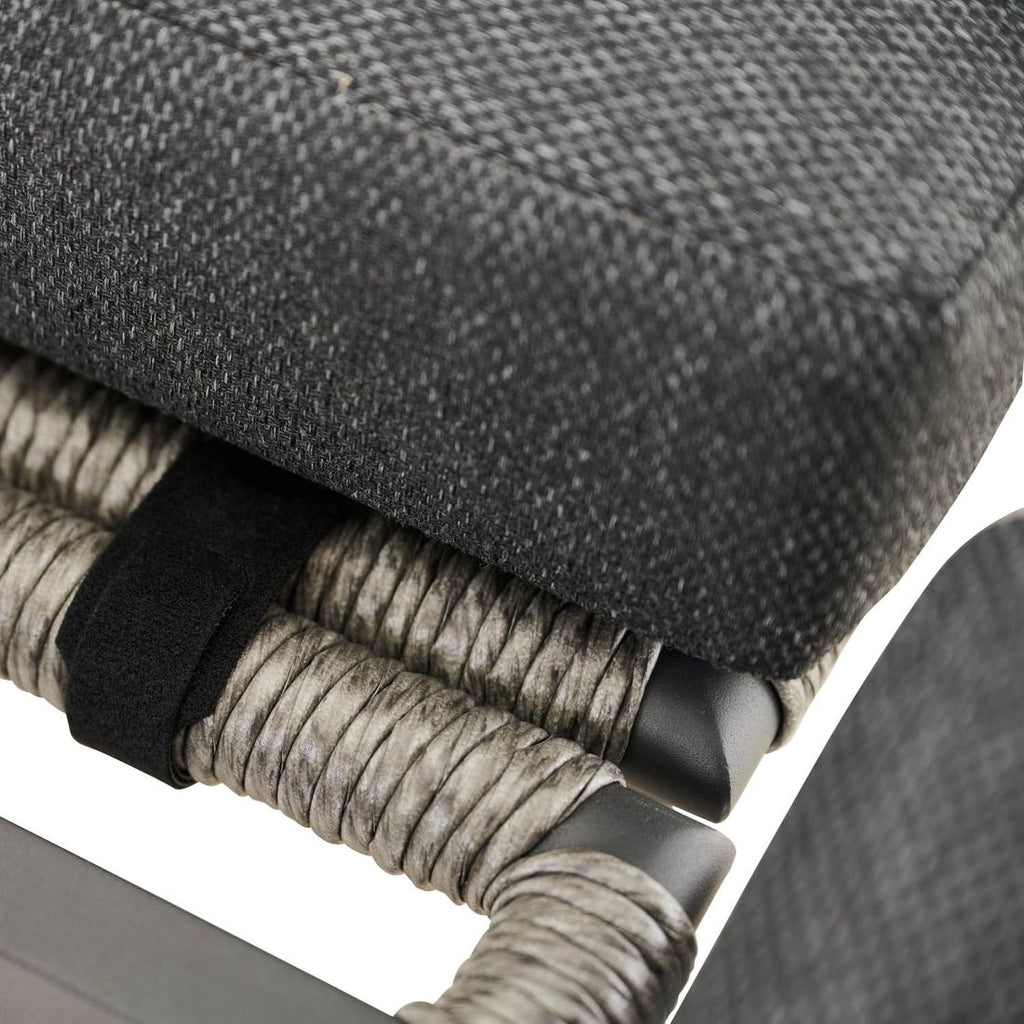 Hjørnesofa ute Kansas aluminium/flettverk - Siena Garden
