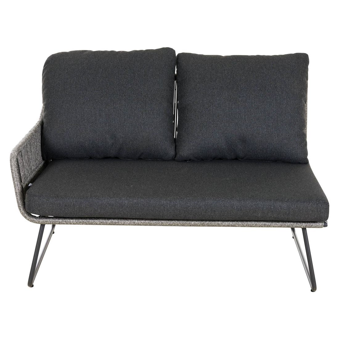 Nærbilde av bordplate på Hjørnesofa ute Kansas med loungebord