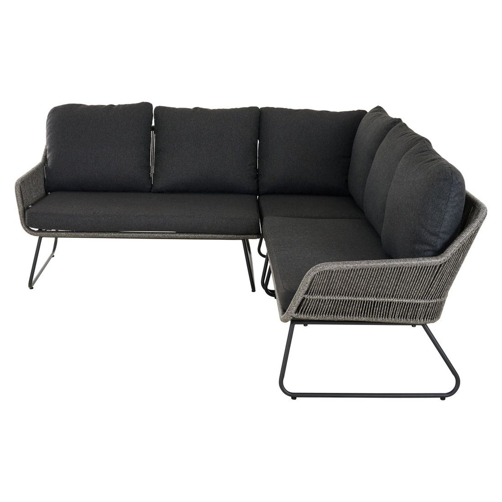 Detalj av flettverk på Hjørnesofa ute Kansas aluminium/flettverk 204x204 cm - Siena Garden