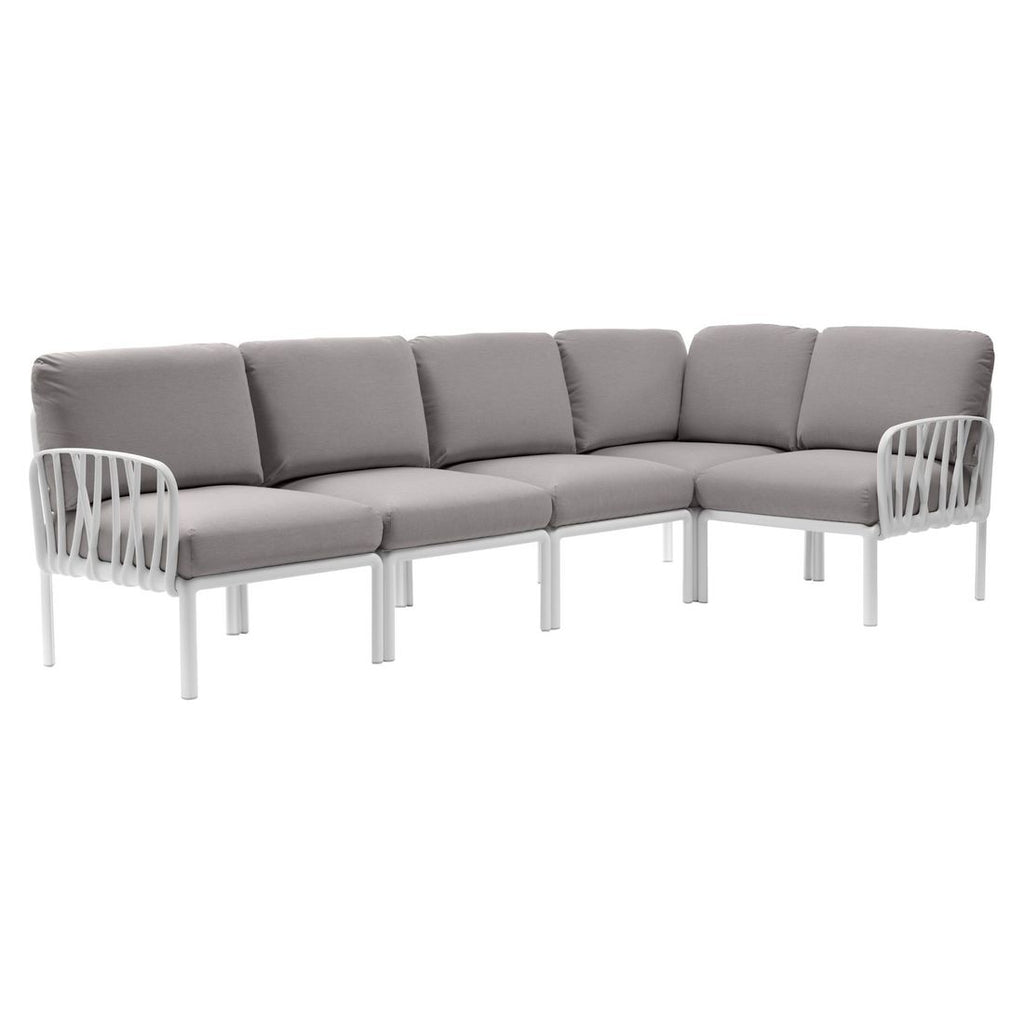 Montert Hjørnesofa ute Komodo plast/tekstil 294x154 cm - Nardi i hage
