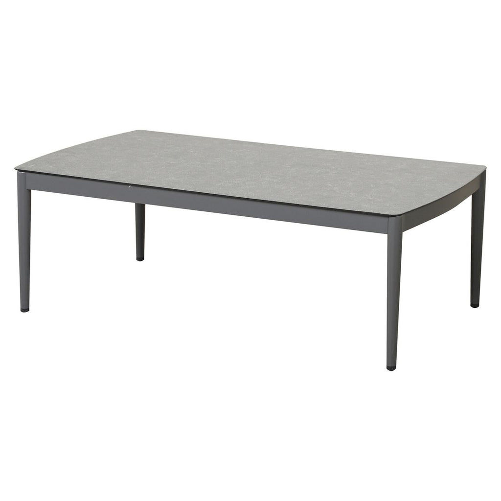 Sidebilde av armstøtte på Hjørnesofa ute Lena aluminium tau olefin 217x207 cm