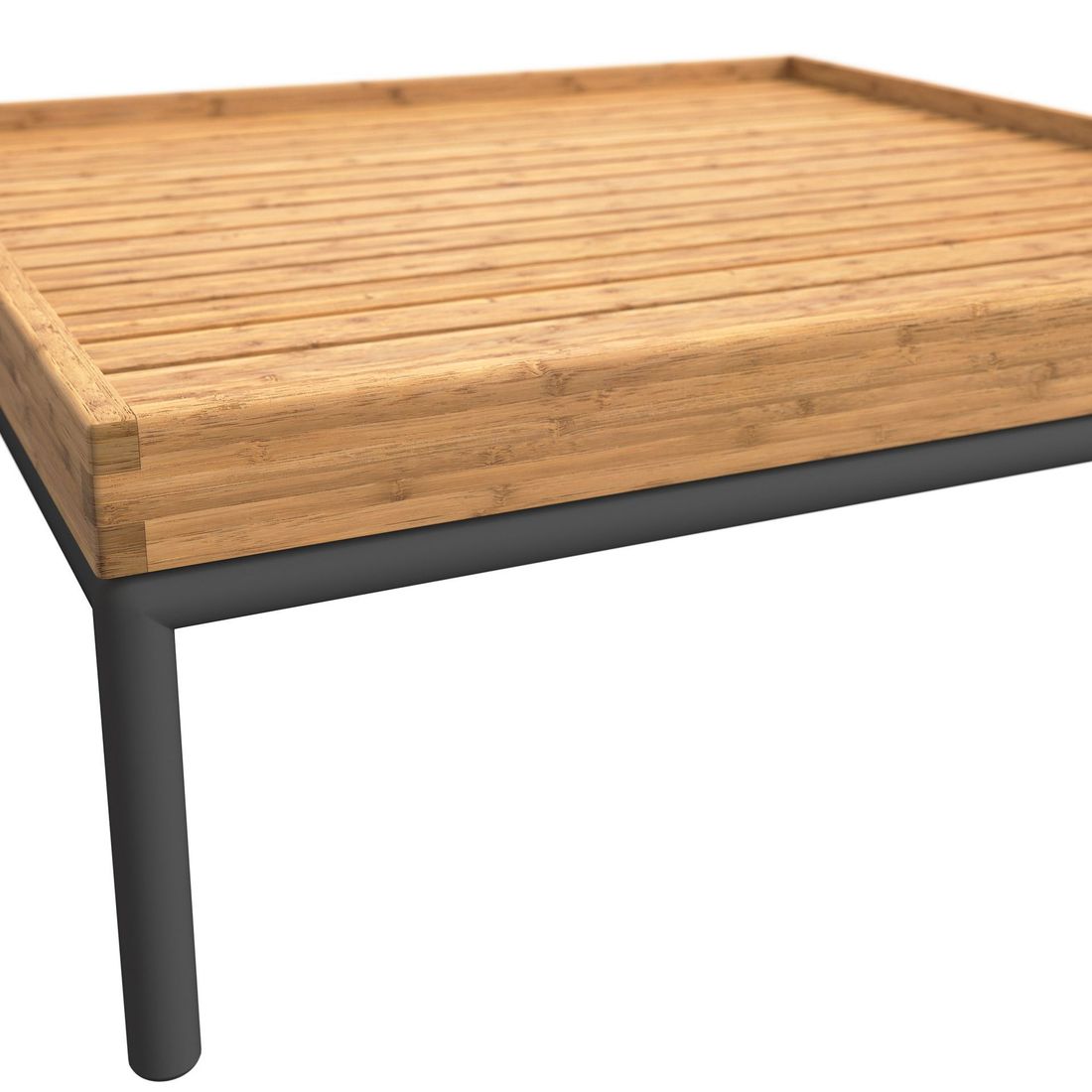 Hjørnesofa ute Level 2 med loungebord aluminium/Sunbrella - Houe