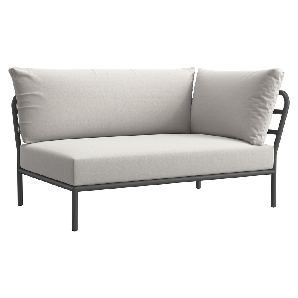 Hjørnesofa ute Level 2 med loungebord aluminium/Sunbrella - Houe
