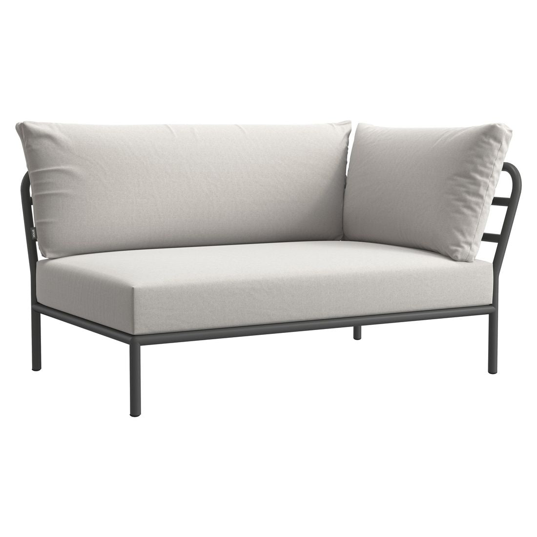 Hjørnesofa ute Level 2 med loungebord aluminium/Sunbrella - Houe