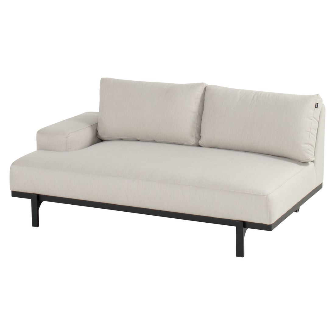 Hjørnesofa ute Lucas med loungebord aluminium/Sunbrella 261 cm - Hartman