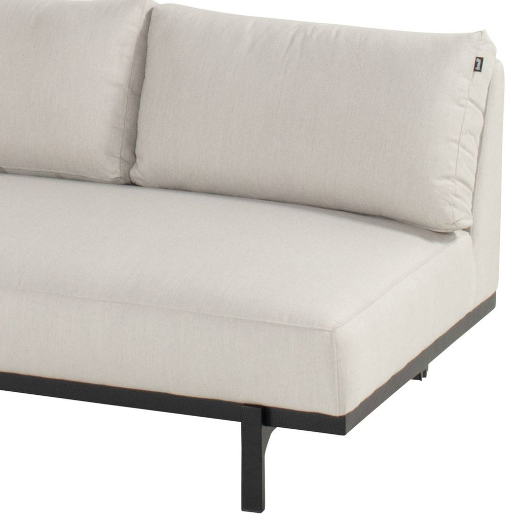 Hjørnesofa ute Lucas med loungebord aluminium/Sunbrella 261 cm - Hartman
