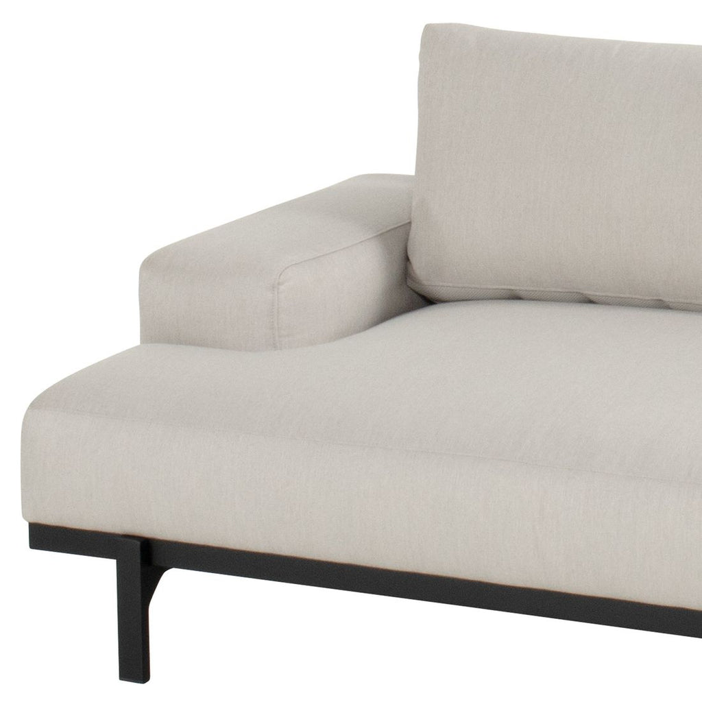 Hjørnesofa ute Lucas med loungebord aluminium/Sunbrella 261 cm - Hartman