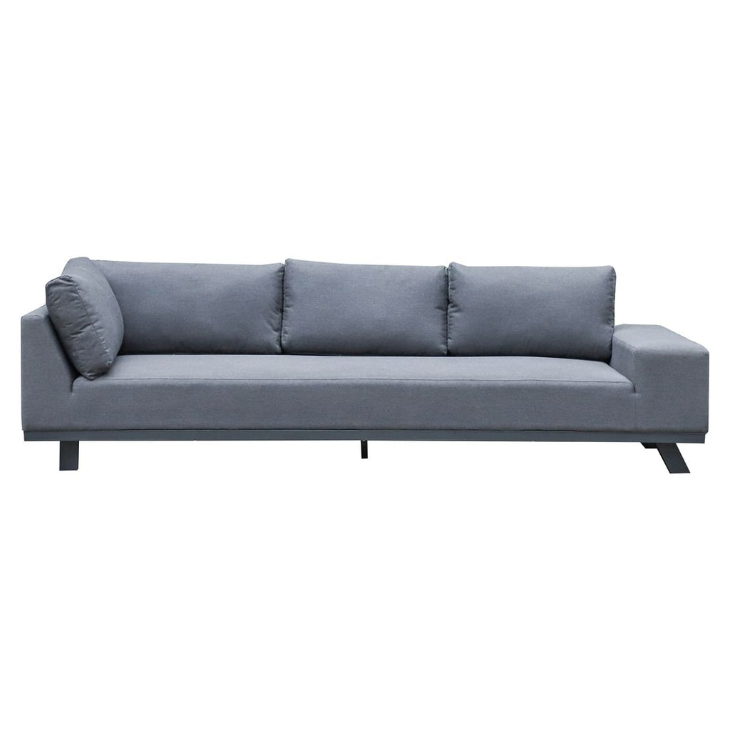 Oversiktsbilde av Hjørnesofa ute Madagaskar med loungebord aluminium 260x260 cm - OUTLIV