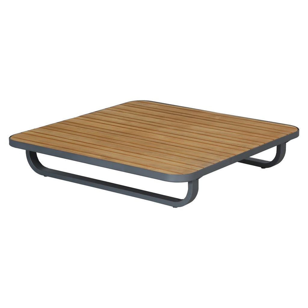 Sittekomfort i Hjørnesofa ute Malibu med loungebord aluminium 187x187 cm