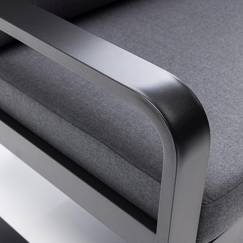 Hjørnesofa ute Ocean justerbar aluminium med puter