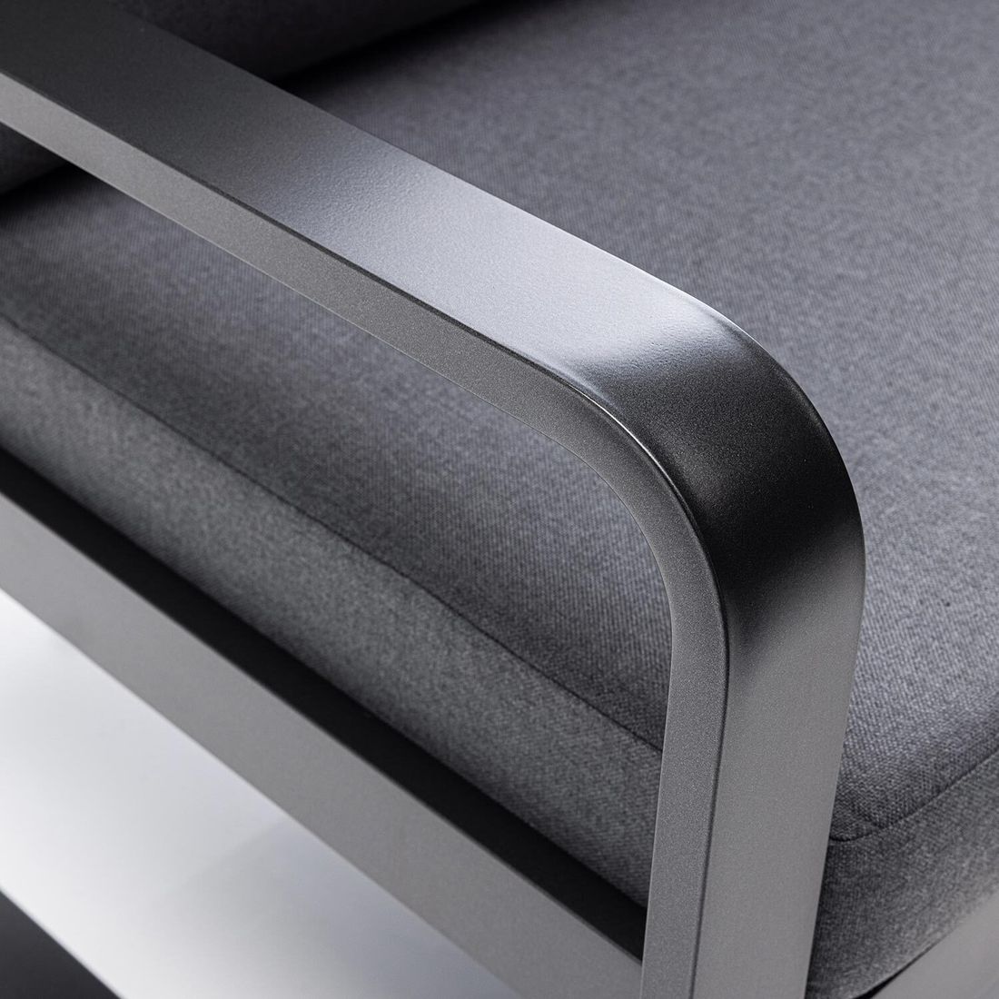 Hjørnesofa ute Ocean justerbar aluminium med puter