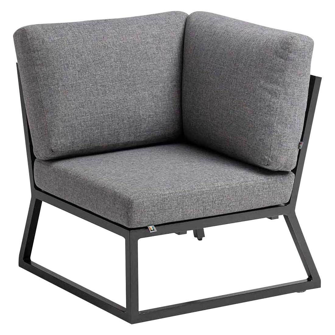 Hjørnesofa ute Ocean Skid aluminium/olefin - Kettler