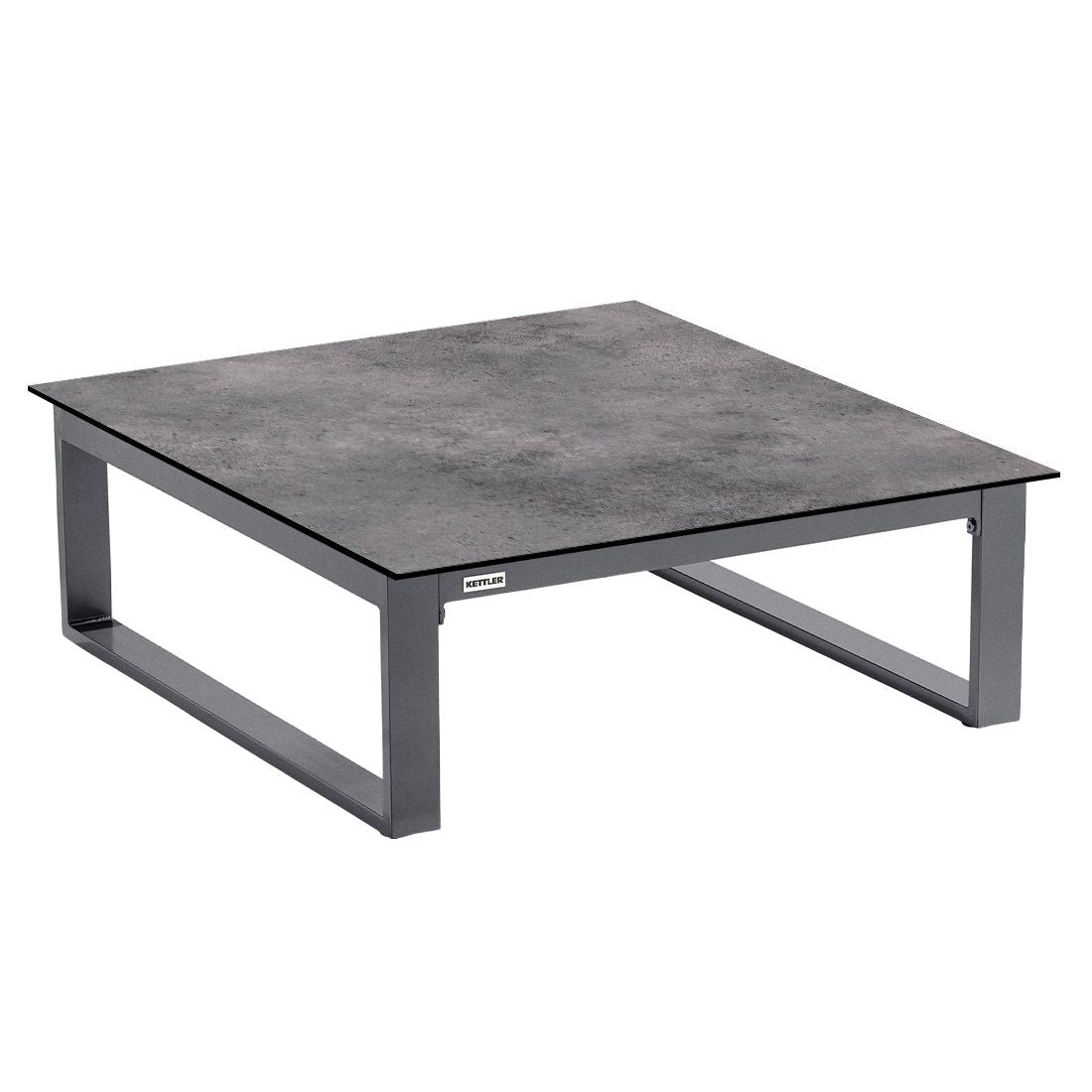 Oversiktsbilde av Hjørnesofa ute Ocean Skid Platform med loungebord, aluminium - Kettler