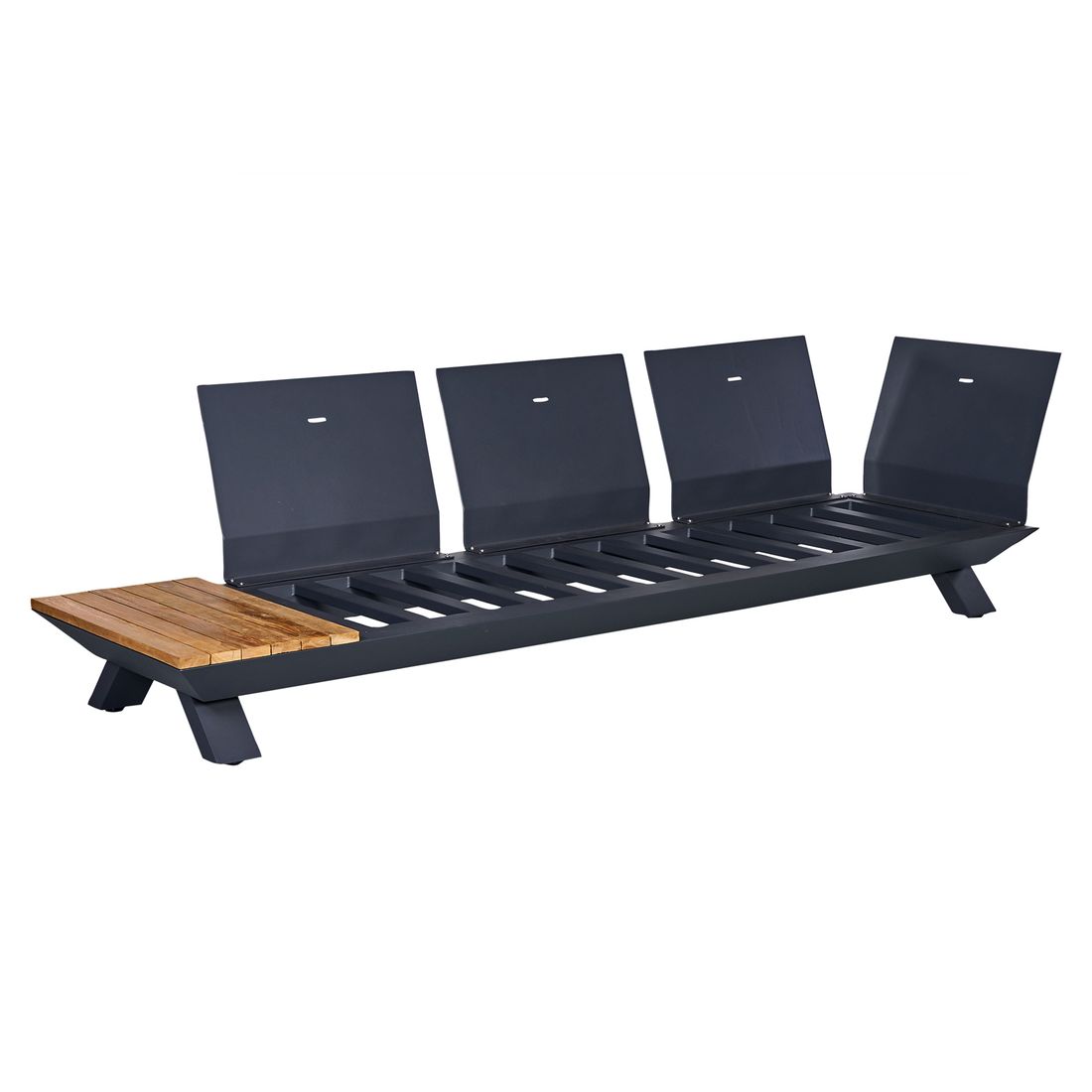 Hjørnesofa ute Oktava 3-deler aluminium/olefin 261x261 cm - OUTLIV.