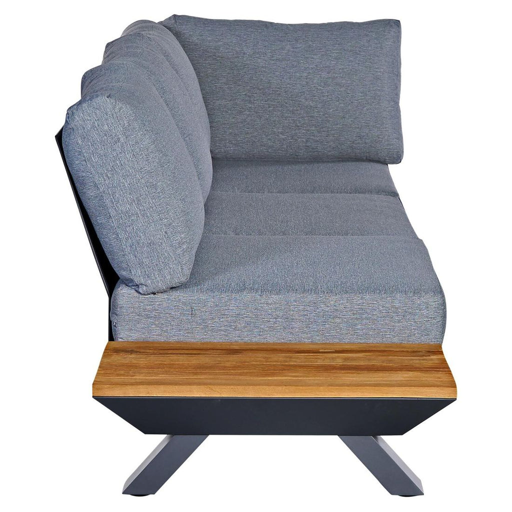 Hjørnesofa ute Oktava 3-deler aluminium/olefin 261x261 cm - OUTLIV.
