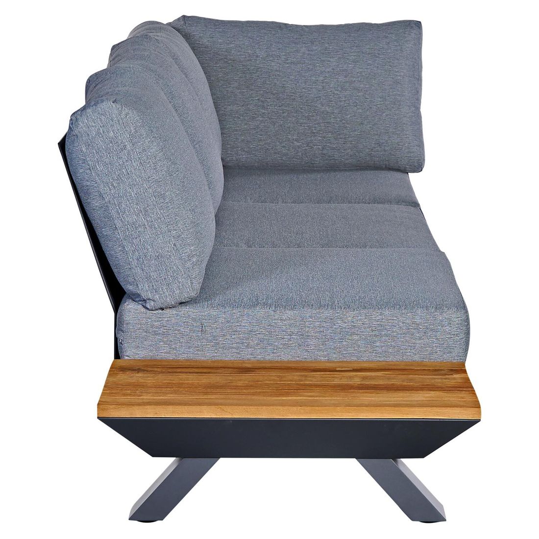 Hjørnesofa ute Oktava 3-deler aluminium/olefin 261x261 cm - OUTLIV.