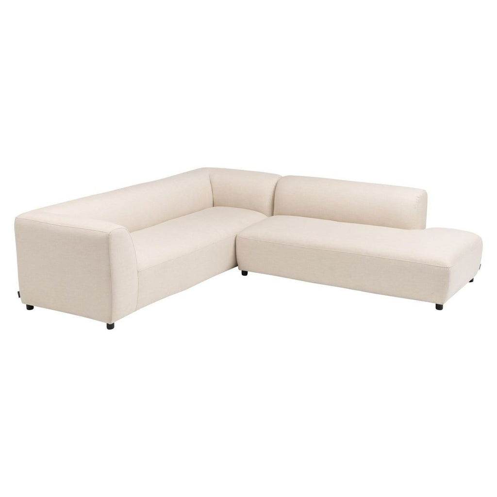 Hjørnesofa ute Osea med loungebord aluminium utestoff - Kettler nærbilde bordplate