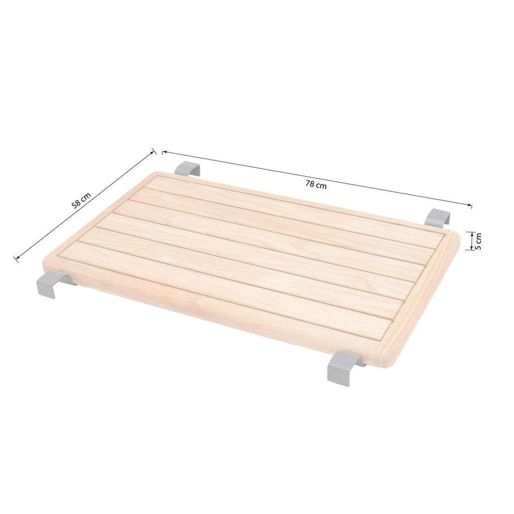 Hjørnesofa ute Pearl med loungebord aluminium/teak med puter og loungebord
